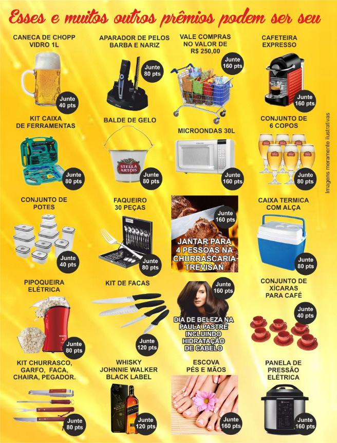 Prêmios da Promoção Juntou Ganhou